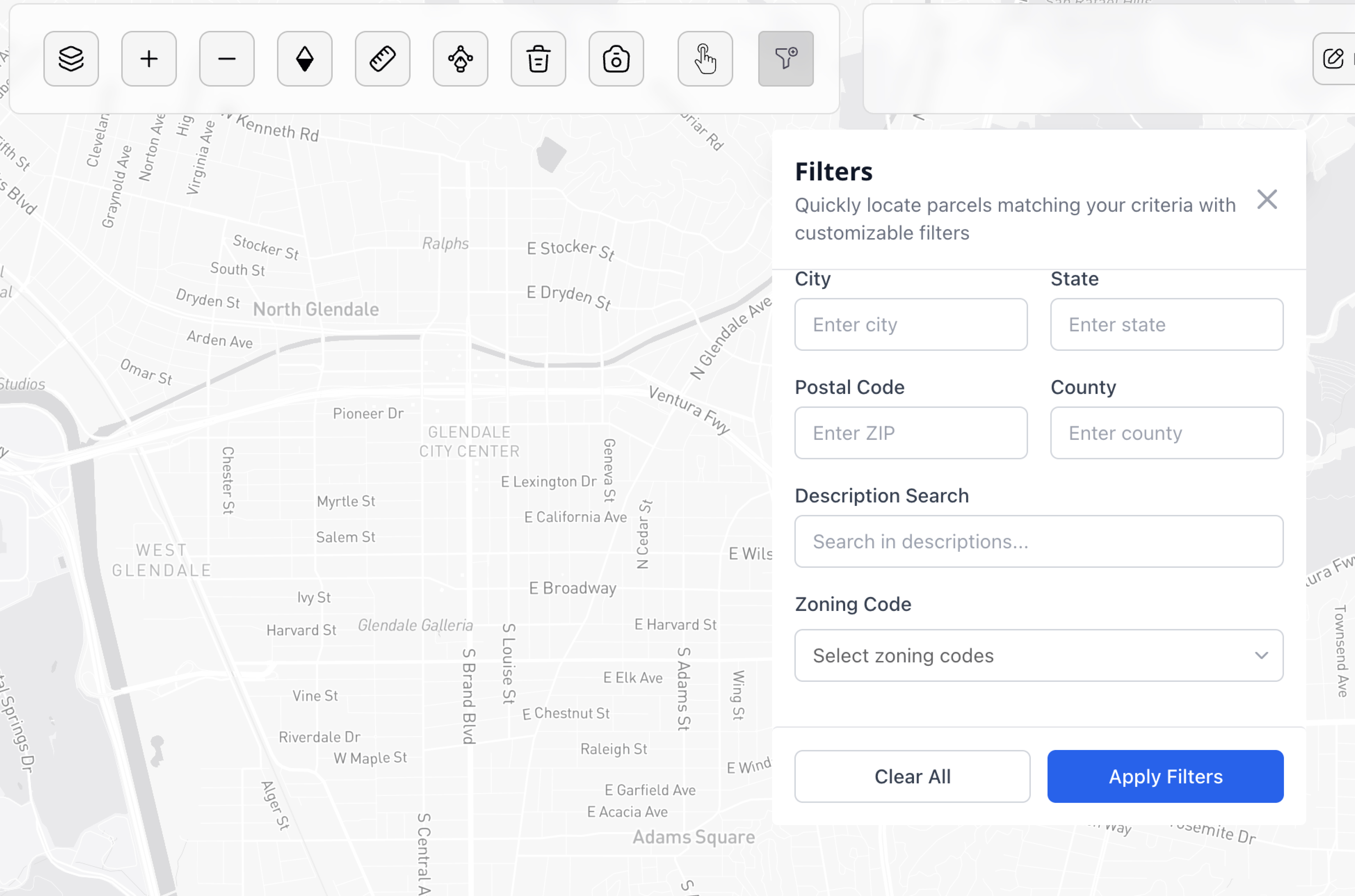 ArchiWise map dashboard